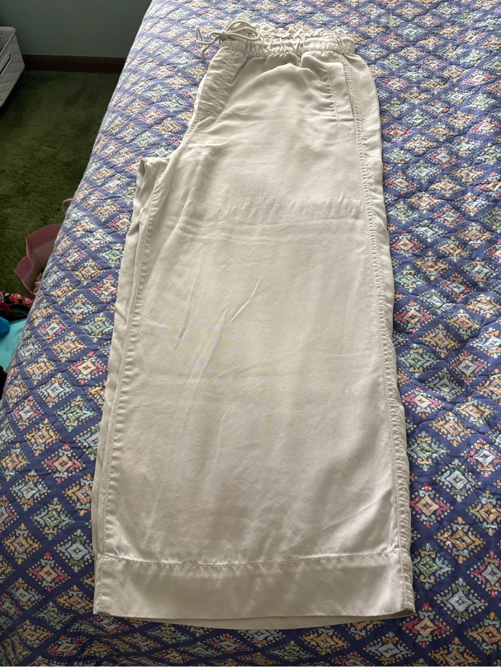 Loft Cream Wide Leg Pants